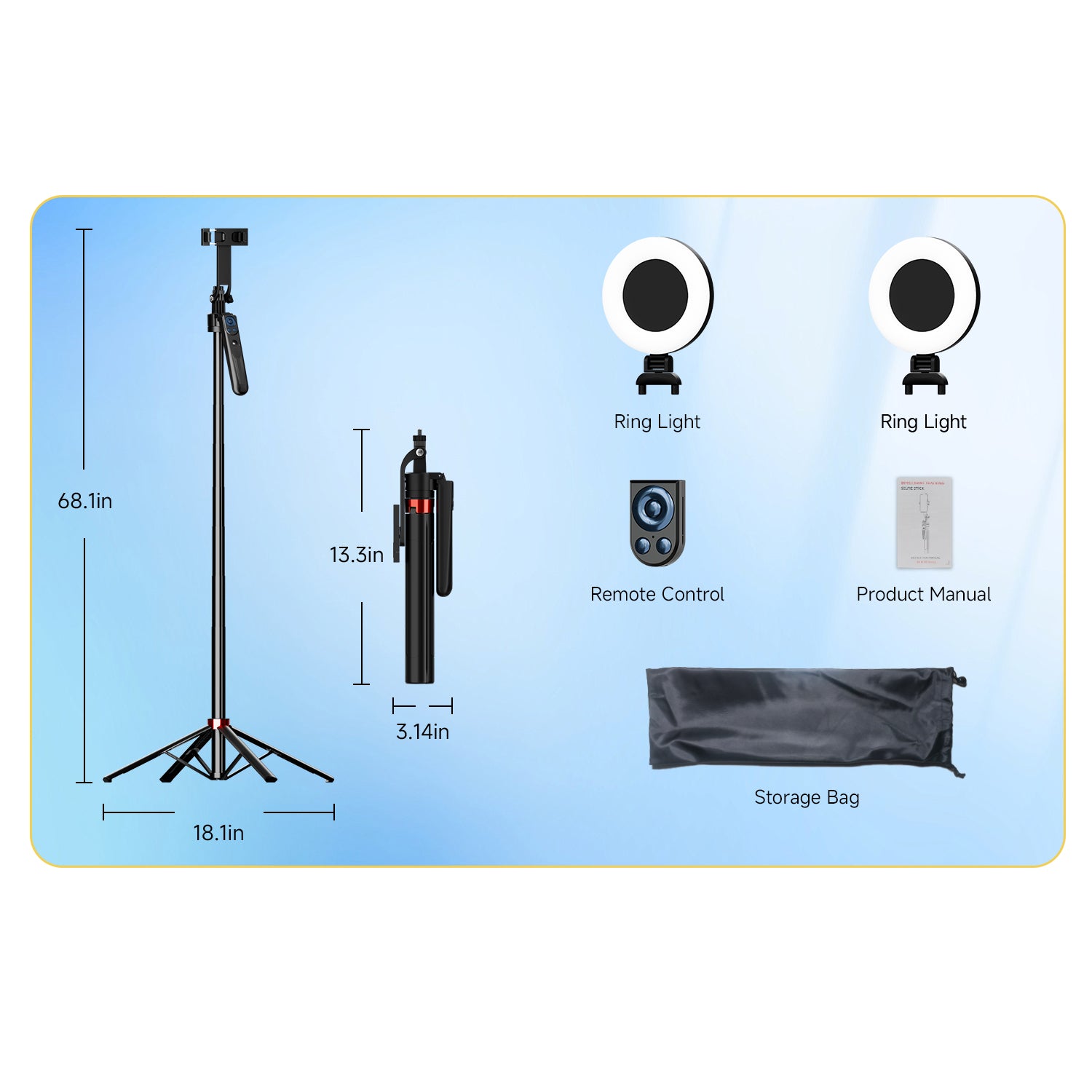 Old Shark T13 Auto Face Tracking Tripod