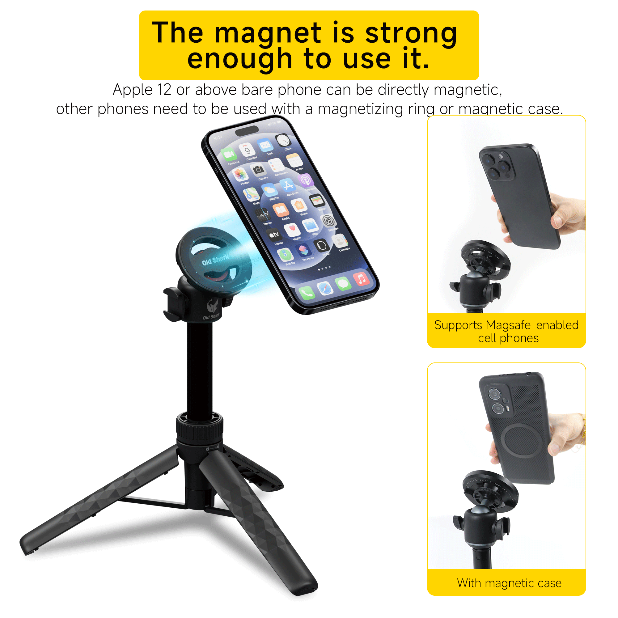 Old Shark T21 Magnetic Phone Tripod Mount