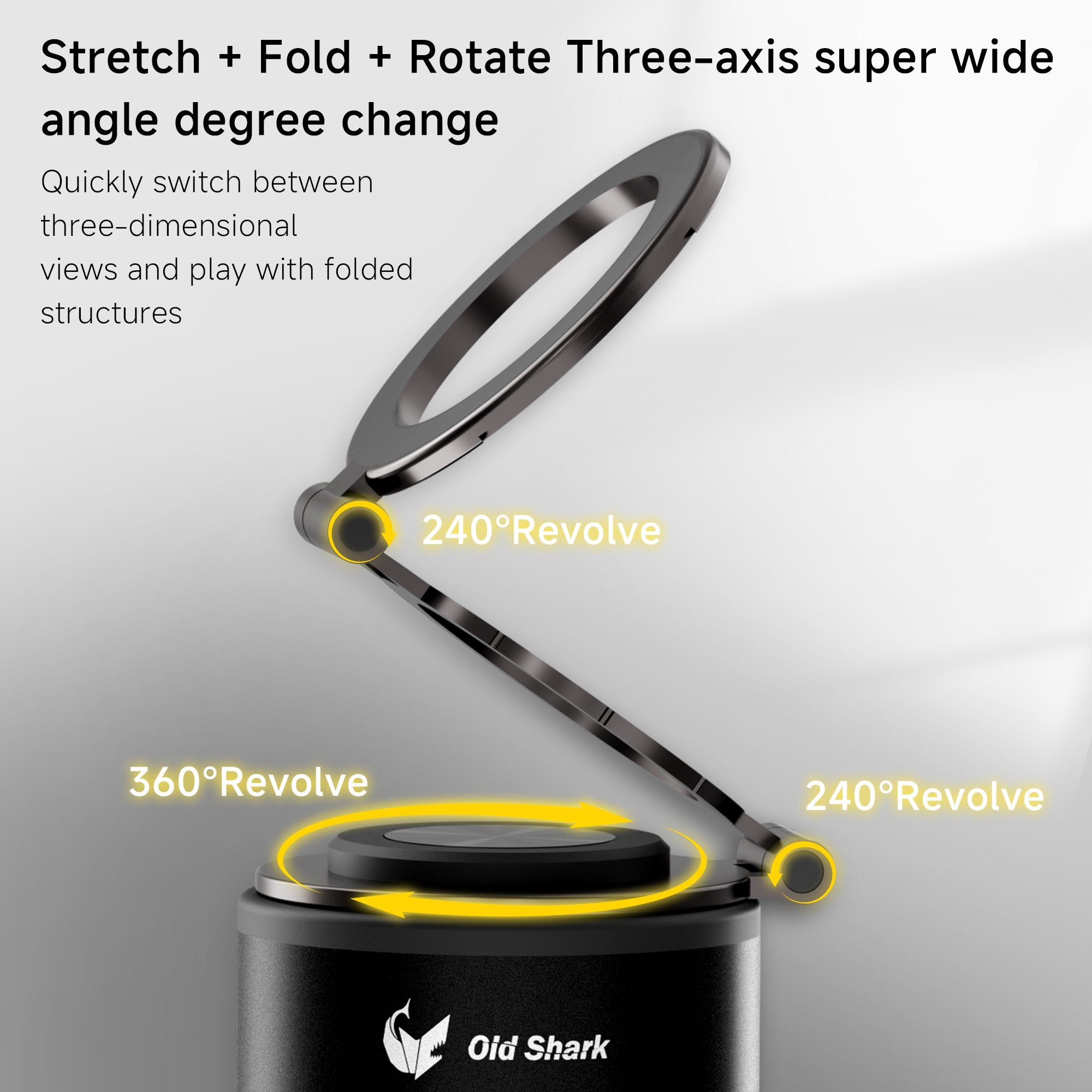 Old Shark T28 Vacuum Suction Cup Holder-Black