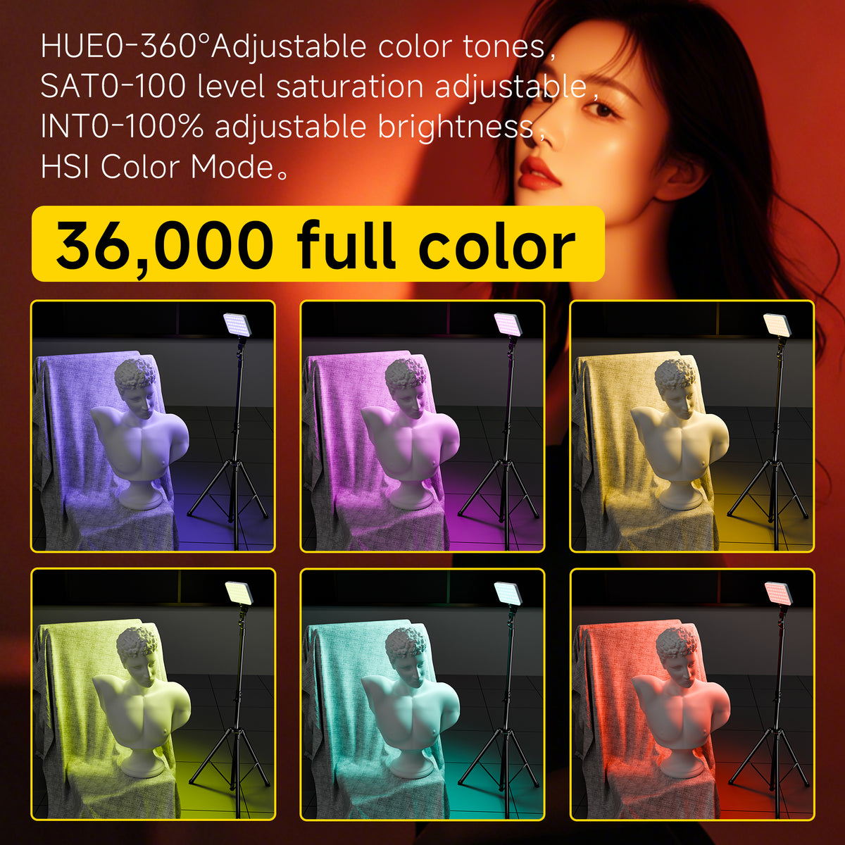Old Shark S68 Portable Metal LED Camera Light