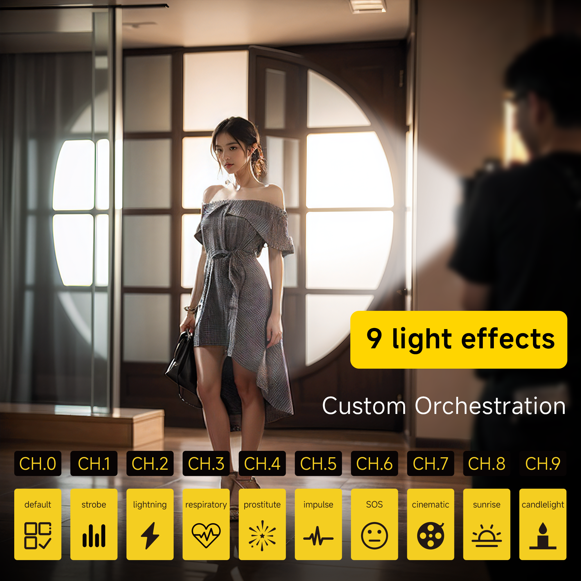 Old Shark S60 Portable 60W LED Video Studio Light