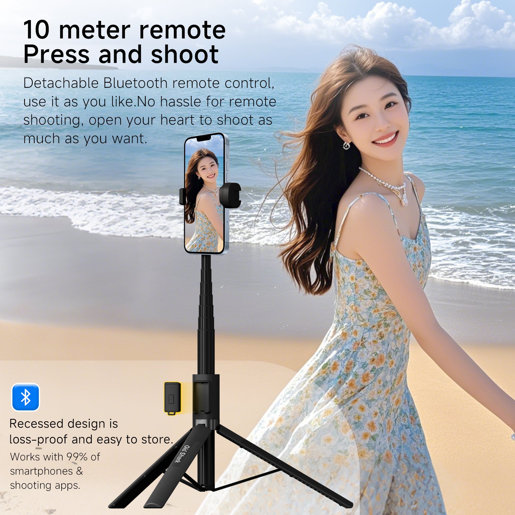 Old Shark T27 Magnetic Selfie Stick Tripod
