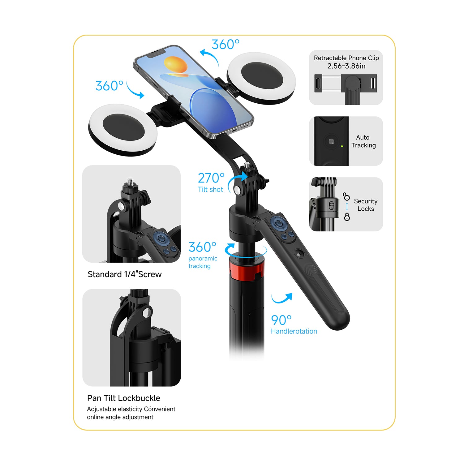 Old Shark T13 Auto Face Tracking Tripod