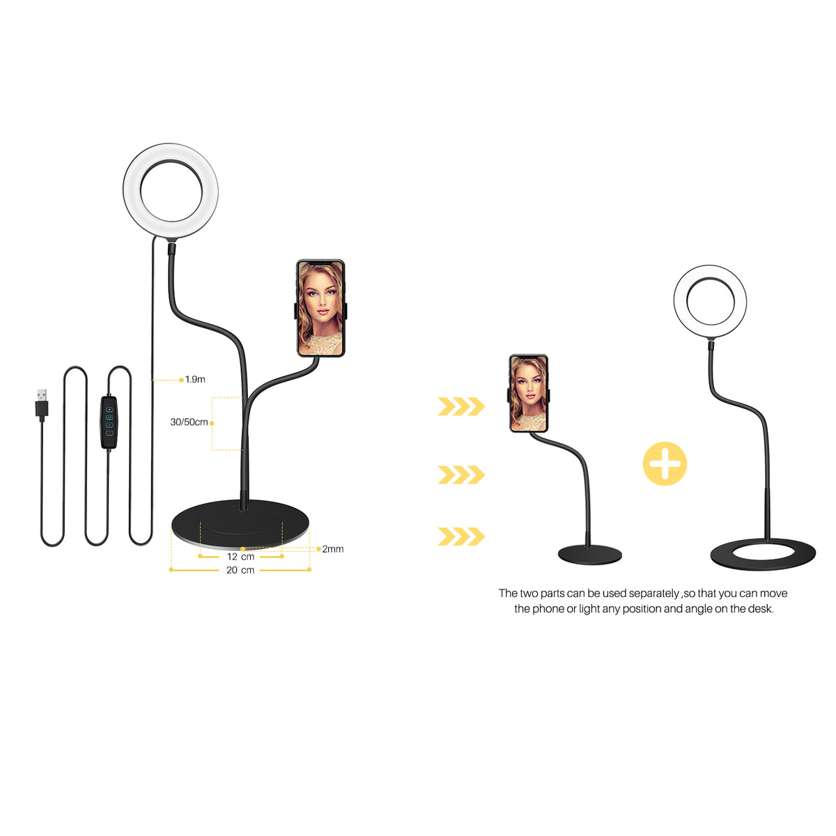 Separable RING light