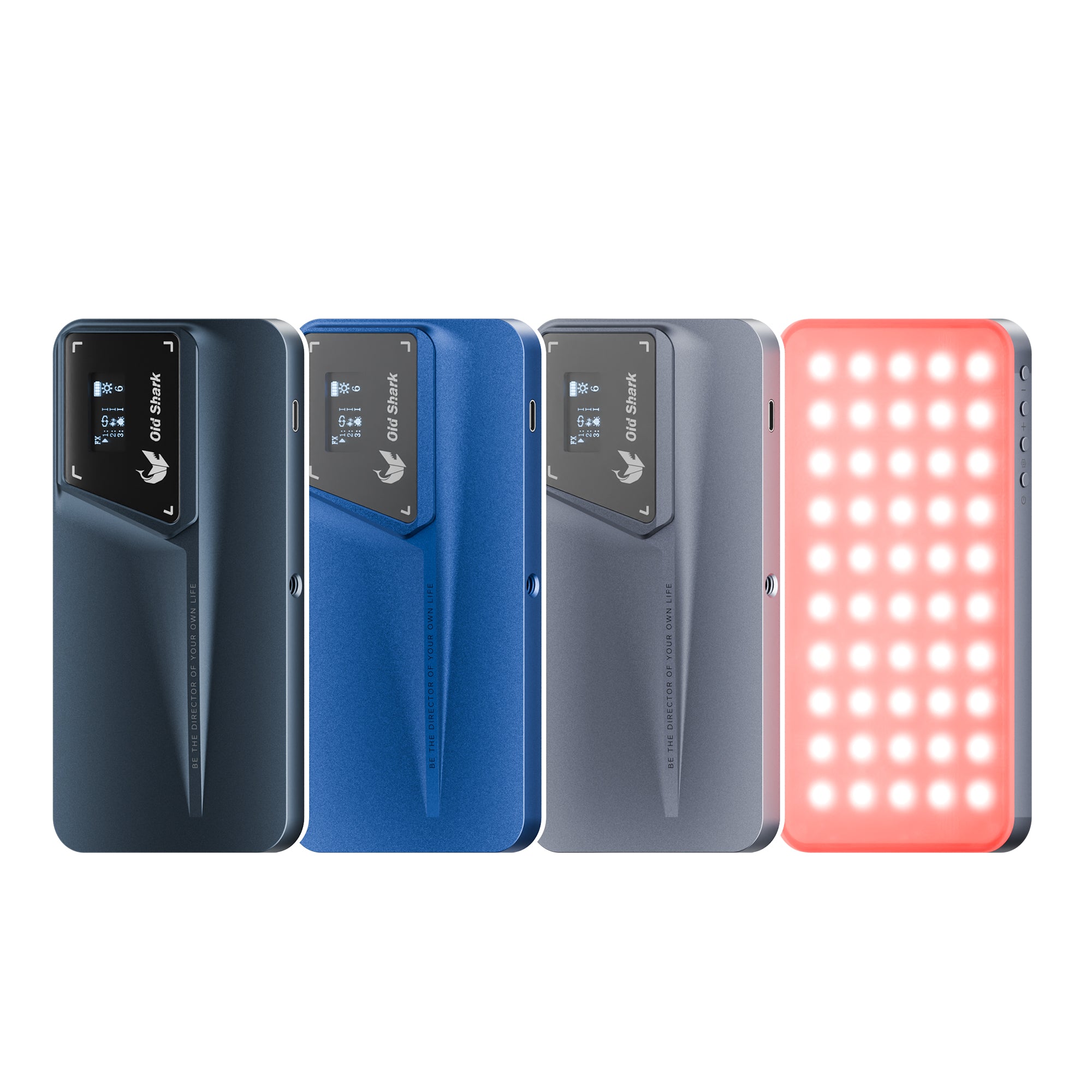 Old Shark S68 Portable Metal LED Camera Light