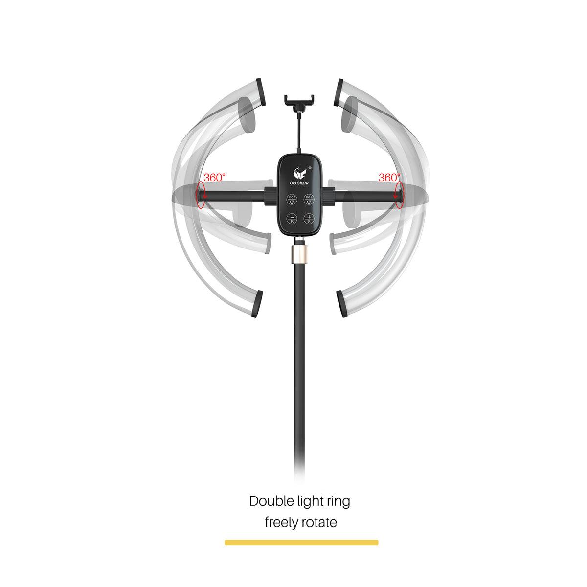 Oldshark Pluggable Ring Light
