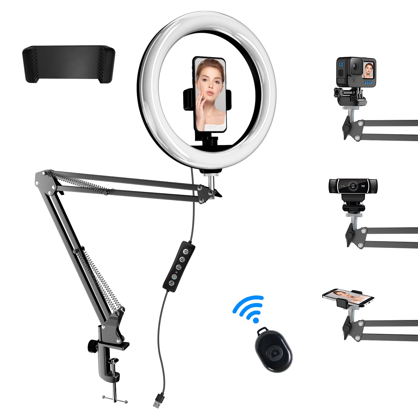 Overhead Selfie Ring Light