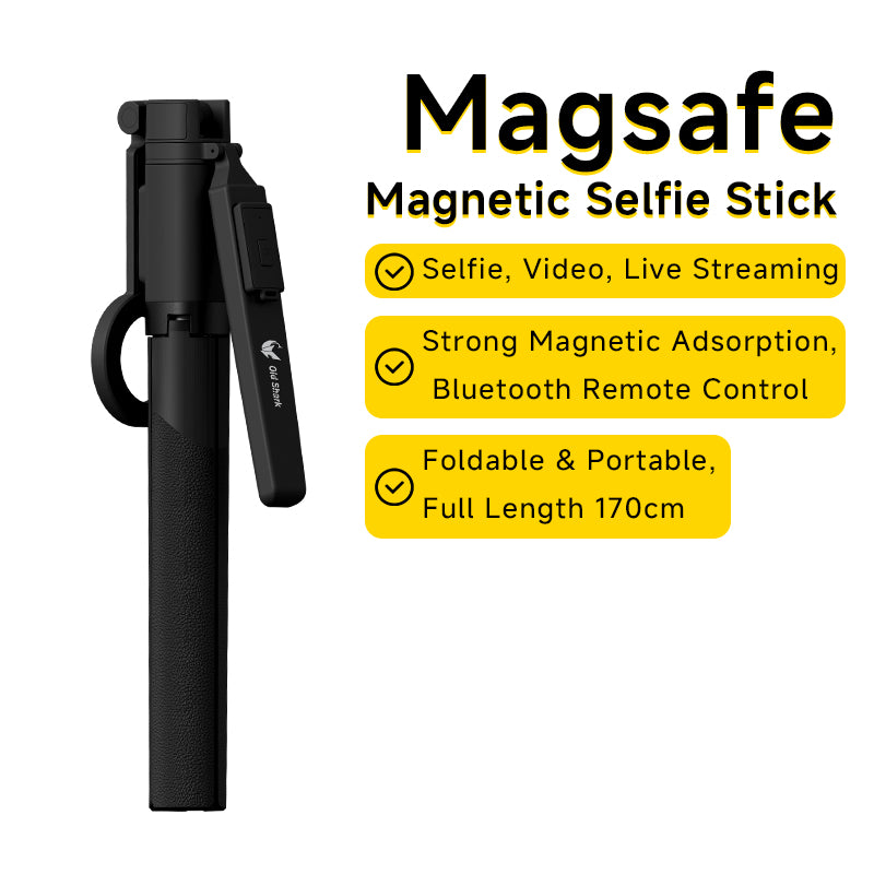 OLD SHARK T6-C 67" Magnetic Selfie Stick Tripod Mount