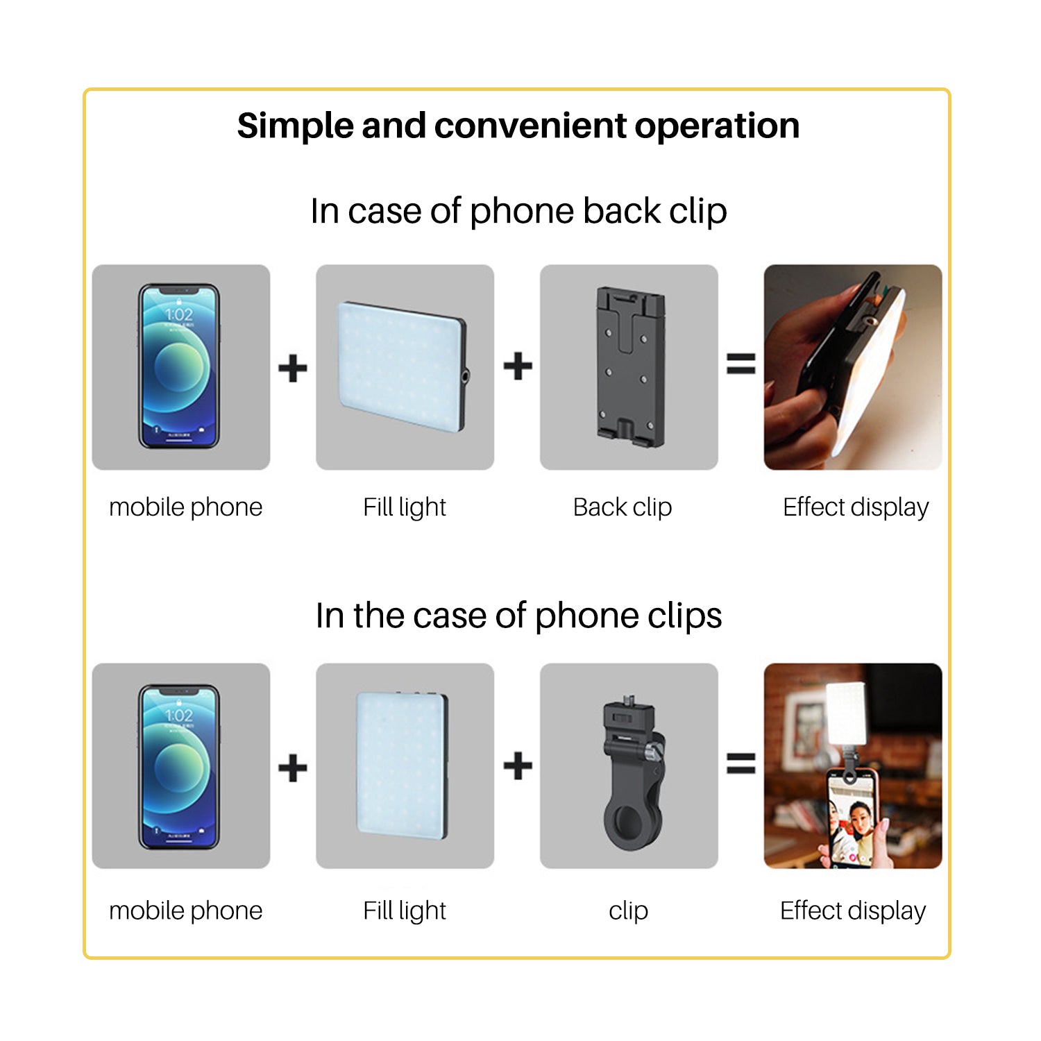 Portable Clip Fill Light